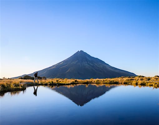 Scenic New Zealand landscape with mountains and lakes